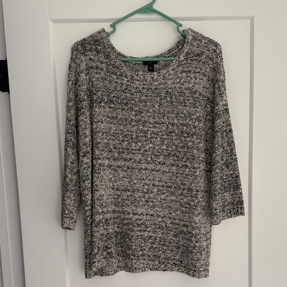 Ann Taylor Gray Crew Neck Sweater